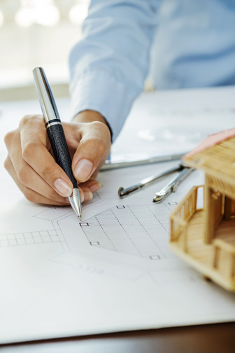 Architect Preparing a Modular Home Plan